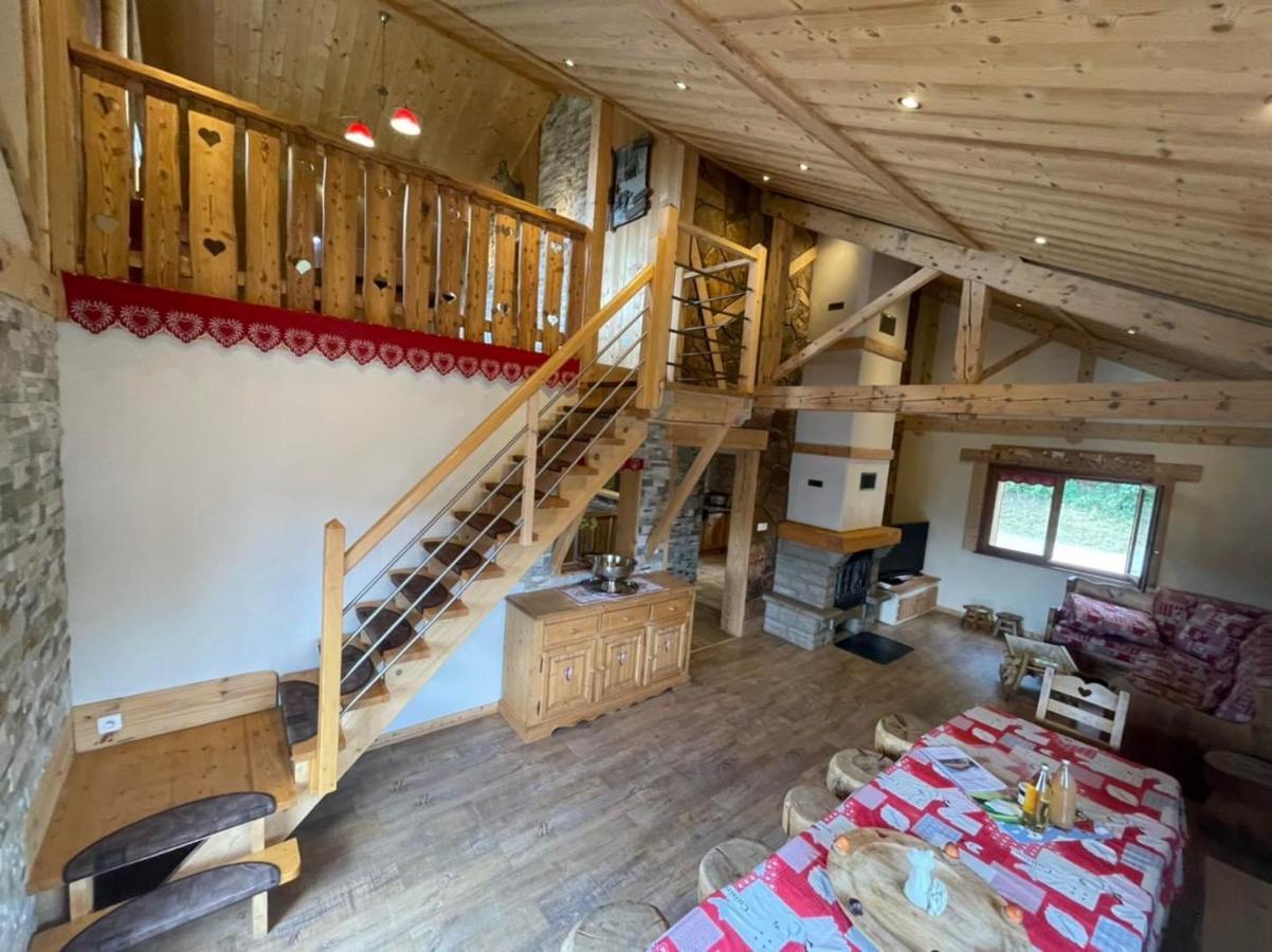 Chalet Spa Le Diamant Nathalie Mn La Rouge La Bresse Exteriör bild