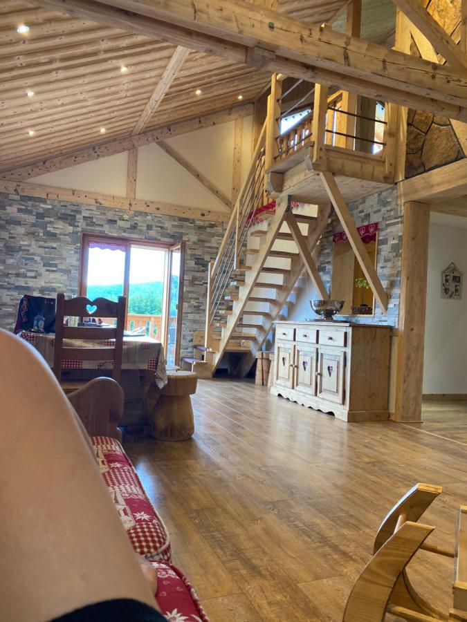 Chalet Spa Le Diamant Nathalie Mn La Rouge La Bresse Exteriör bild
